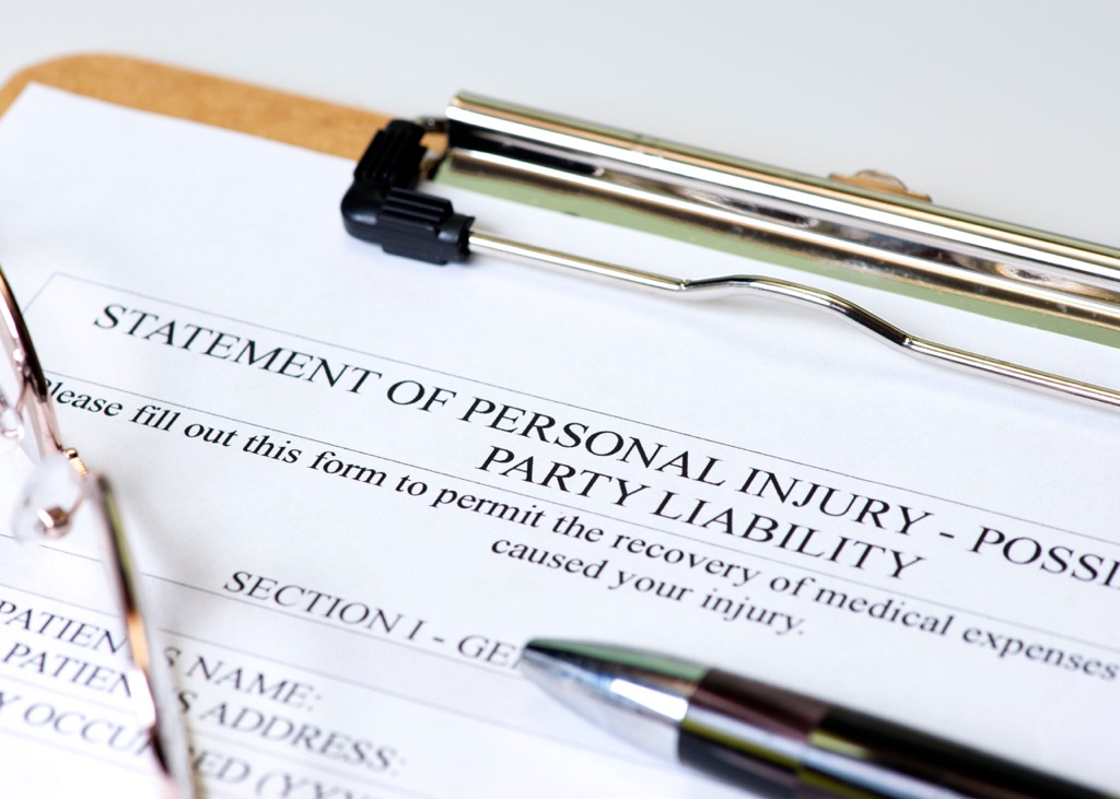 Personal injury case forms